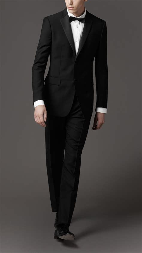 burberry blazer men's|Burberry black wool tuxedo suit.